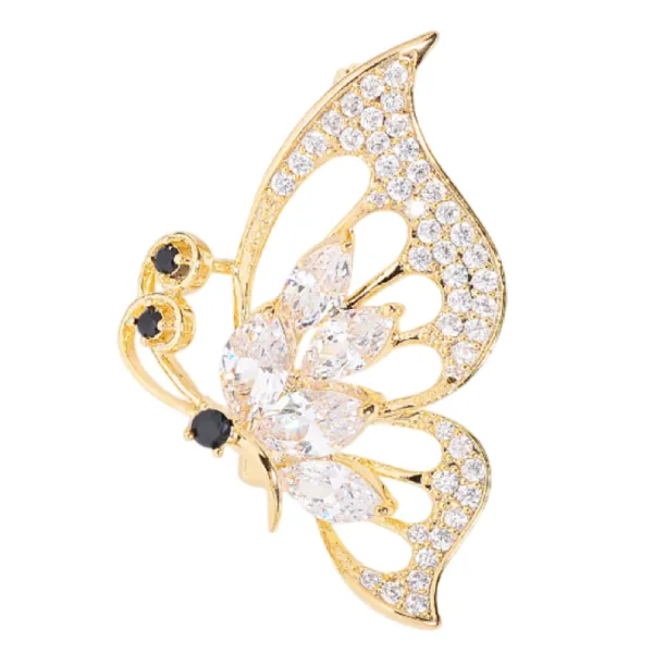 Cài Áo Nữ Meri Little Butterfly BR301 Màu Vàng