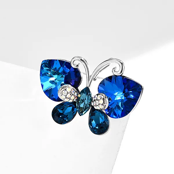 Cài Áo Nữ Meri Wings Flutter BR61 Màu Xanh Blue