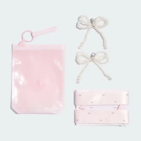 Charm Phụ Kiện Adidas Oribbon 2 Dây KC3600 Màu Hồng