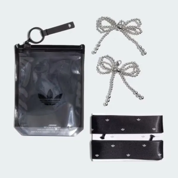 Charm Phụ Kiện Adidas Oribbon 2 Dây KC3601 Màu Đen