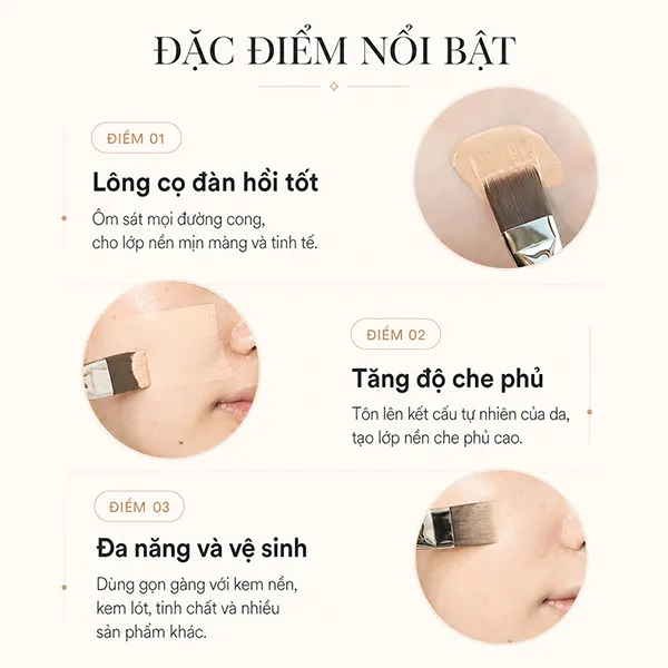 Cọ Trang Điểm Nền Piccasso 163 Foundation Brush