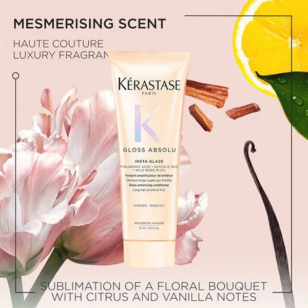 Combo Dầu Gội + Dầu Xả Kérastase Gloss Absolu Bain Hydra-Glaze Shampoo 80ml + Insta Glaze Conditioner 75ml
