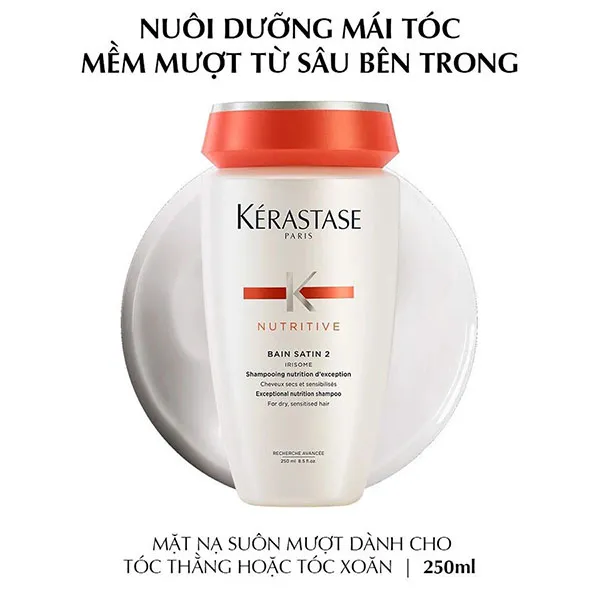 Dầu Gội Dành Cho Tóc Khô Kérastase Bain Nutritive Satin 2 - 250ml