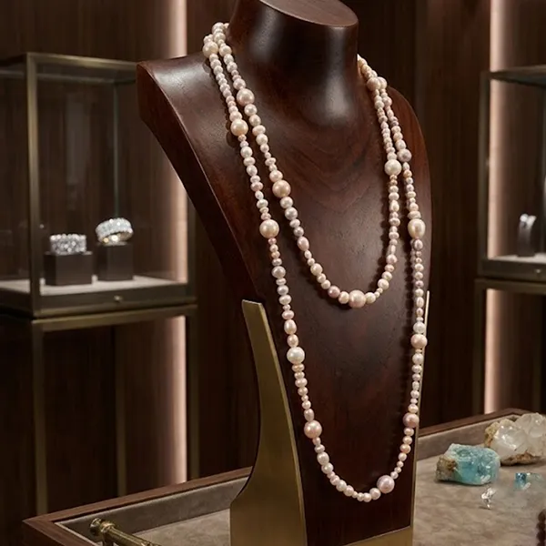 Dây Chuyền Nữ Jessica Pearl Pearl Brook JN18 Màu Trắng