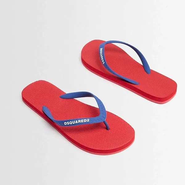 Dép Nam Dsquared2 FFW000117200001M340 Màu Đỏ Xanh Size 40