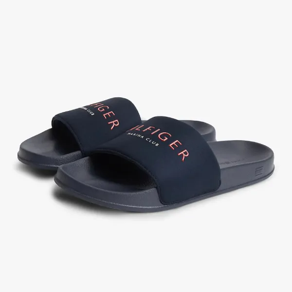 Dép Nam Tommy Hilfiger Logo Pool Slides FM0FM05898DW5 Màu Xanh Navy Size 39
