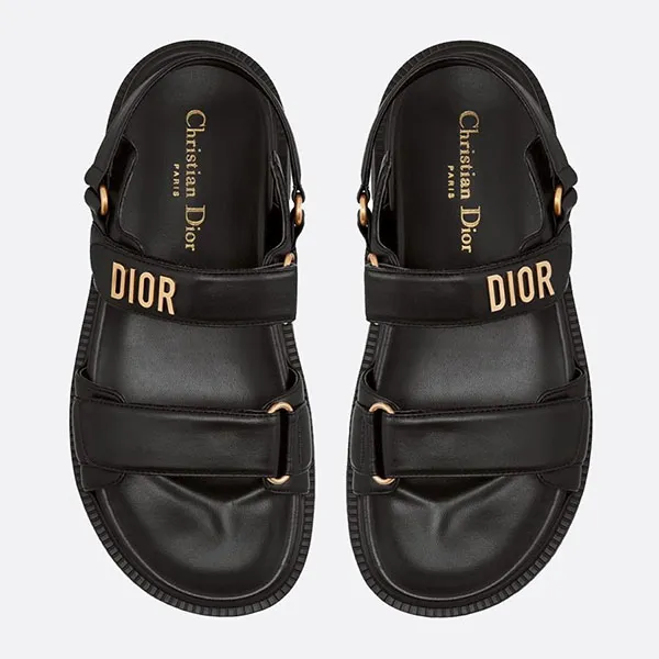 Dép Nữ Dior Dioract Sandal KCQ547LAB_S900 Black Màu Đen Size 37