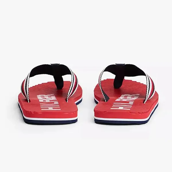 Dép Xỏ Ngón Nam Tommy Hilfiger Flip Flop Sandal Màu Đỏ Size 41