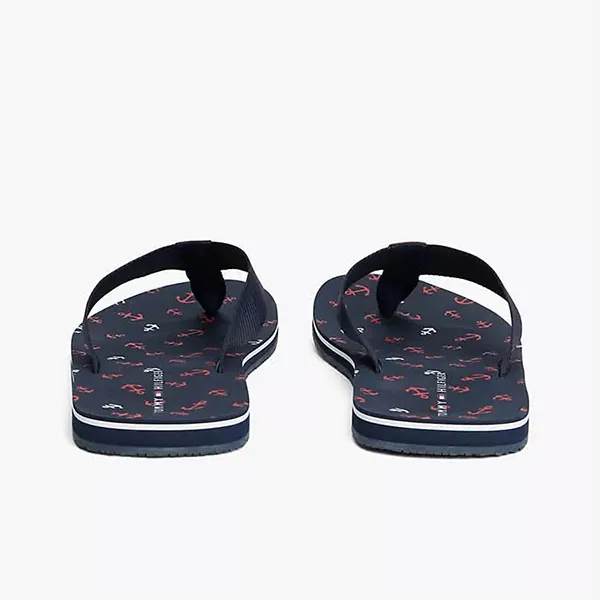 Dép Xỏ Ngón Nam Tommy Hilfiger Flip Flop Sandal Màu Xanh Navy Size 39