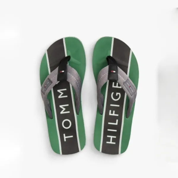 Dép Xỏ Ngón Nam Tommy Hilfiger Logo Patch Flip-Flops Màu Xanh Size 39