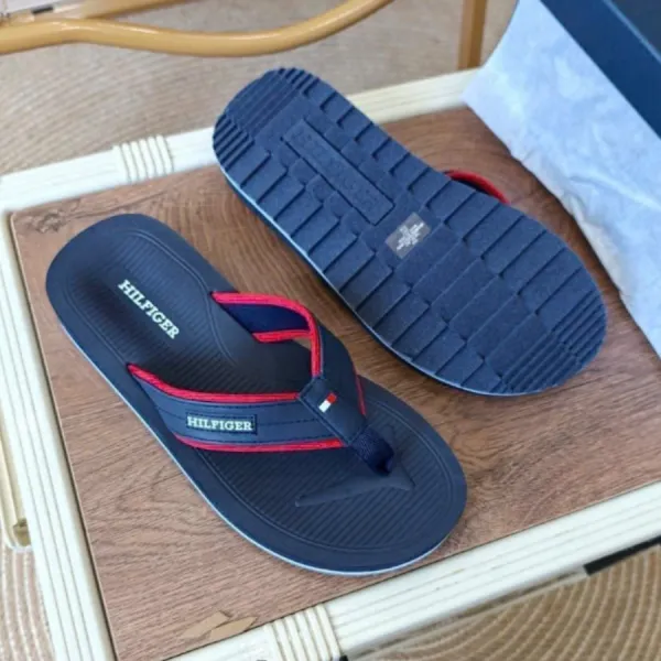 Dép Xỏ Ngón Nam Tommy Hilfiger Orlind Flip-Flops Màu Xanh Navy Size 40