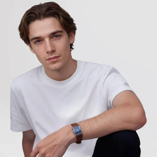 Đồng Hồ Daniel Wellington Bound Light Brown Arctic Guilloché Silver Watch DW00100900 Màu Nâu - Bạc