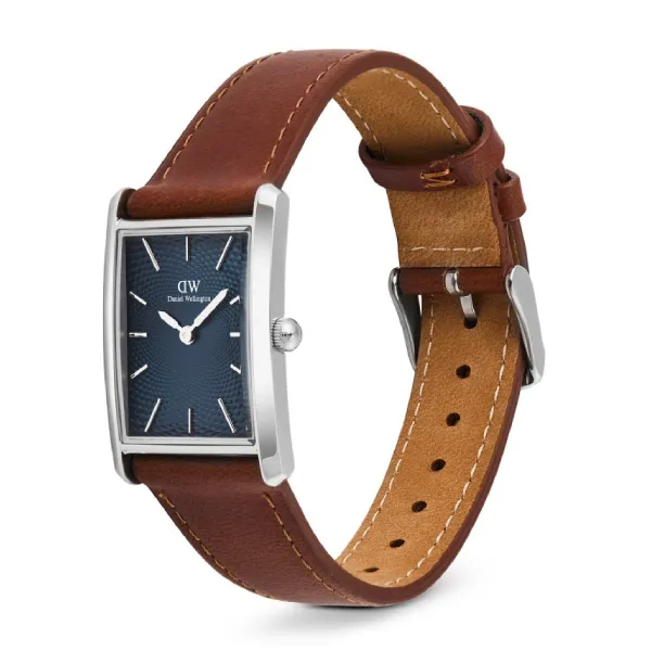 Đồng Hồ Daniel Wellington Bound Light Brown Arctic Guilloché Silver Watch DW00100900 Màu Nâu - Bạc