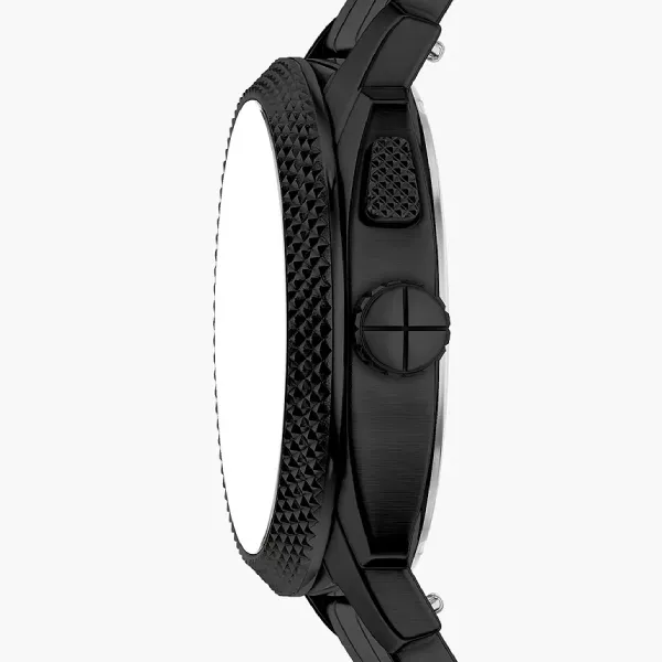 Đồng Hồ Nam Fossil Machine Big Tic 41mm Black Stainless Steel Watch FS6156 Màu Đen