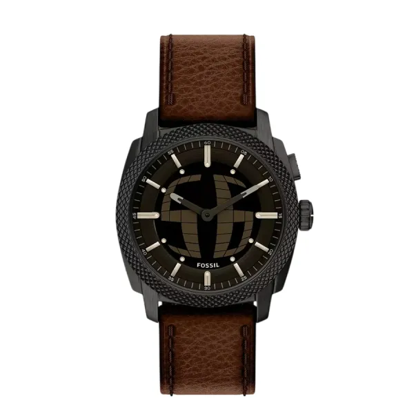 Đồng Hồ Nam Fossil Machine Big Tic 41mm Brown Leather Watch FS6165 Màu Nâu
