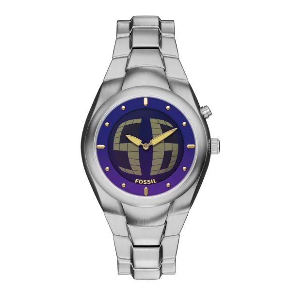 Đồng Hồ Nam Fossil Y2K Big Tic 40mm Watch LE1228 Màu Bạc