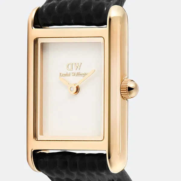 Đồng Hồ Nữ Daniel Wellington Bound Mini Black Lizard White DW00100907 Màu Đen/ Vàng Hồng