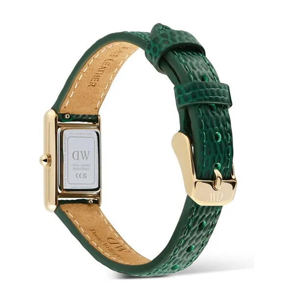 Đồng Hồ Nữ Daniel Wellington Bound Mini Green Lizard White Gold DW00100906 Màu Xanh Vàng