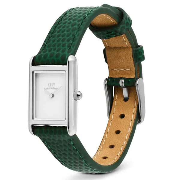 Đồng Hồ Nữ Daniel Wellington Bound Mini Green Lizard White Silver DW00100902 Màu Xanh Trắng