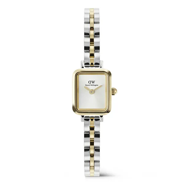 Đồng Hồ Nữ Daniel Wellington Quadro Mini Arch 3-Link Two Tone DW00100925 Màu Vàng - Bạc