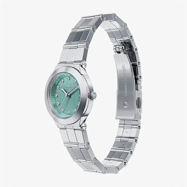 Đồng Hồ Nữ Michael Kors MK7569 Petite Billie Silver-Tone Watch Màu Bạc Xanh
