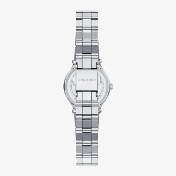 Đồng Hồ Nữ Michael Kors MK7569 Petite Billie Silver-Tone Watch Màu Bạc Xanh