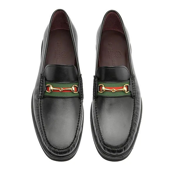 Giày Lười Nam Germano Bellesi 315 Màu Đen Size 40