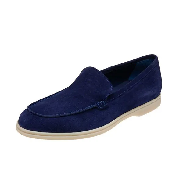 Giày Lười Nam Germano Bellesi Da Lộn 345 Màu Xanh Đậm Size 39.5