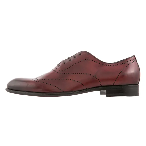 Giày Tây Nam Germano Bellesi 1137 Màu Nâu Đỏ Size 38