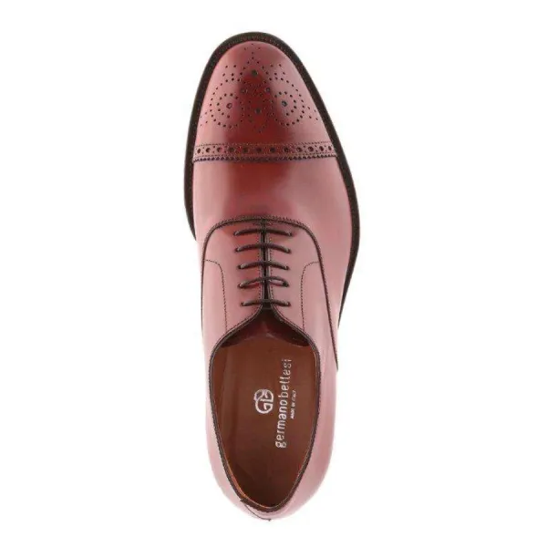 Giày Tây Nam Germano Bellesi 1255 Màu Nâu Đỏ Size 38.5