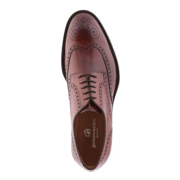 Giày Tây Nam Germano Bellesi 1257 Màu Nâu Đỏ Size 38
