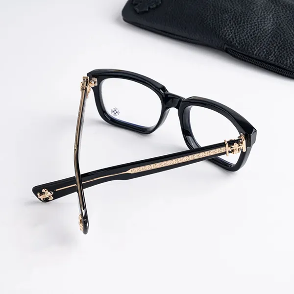 Gọng Kính Chrome Hearts See You In Tea Black Gold Màu Đen - Vàng
