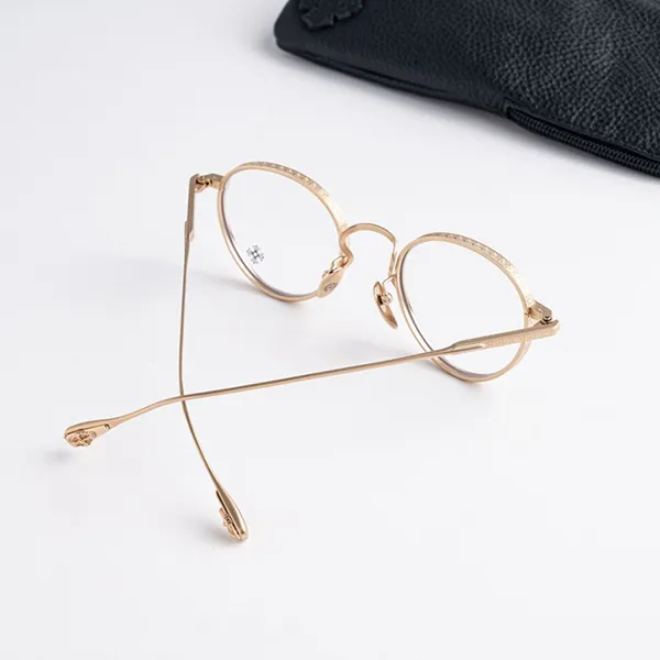 Gọng Kính Unisex Chrome Hearts Thick Gold Plated/Matte Gold Plated Màu Vàng Gold