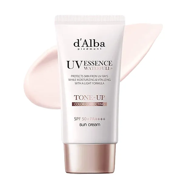 Kem Chống Nắng Nâng Tone D'alba Waterfull Tone-Up Pink Correcting Sun Cream SPF50+ Pa++++ 50ml