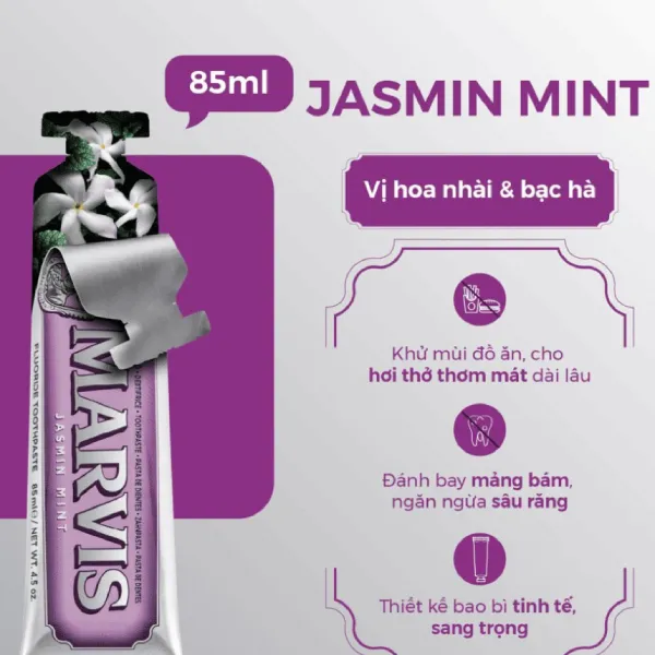 Kem Đánh Răng Marvis Jasmin Mint 85ml