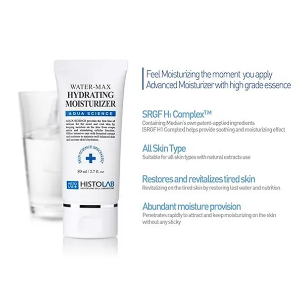 Kem Dưỡng Ẩm Chuyên Sâu, Làm Dịu Và Nuôi Dưỡng Làn Da Histolab Water Max Hydrating Cream 80ml