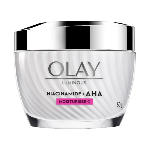 Kem Dưỡng Ẩm Hỗ Trợ Dưỡng Sáng Olay Luminous Niacinamide AHA 50g
