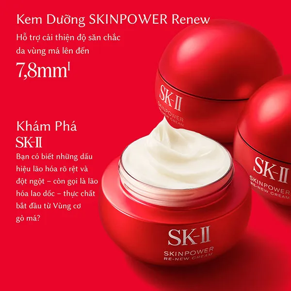 Kem Dưỡng Da Ngừa Lão Hóa SK-II SkinPower Re-New Cream 80g