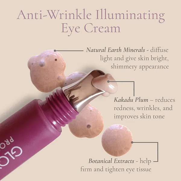 Kem Dưỡng Giảm Nhăn Sáng Da Vùng Mắt Glowbiotics Anti-Wrinkle Illuminating Eye Cream 15ml