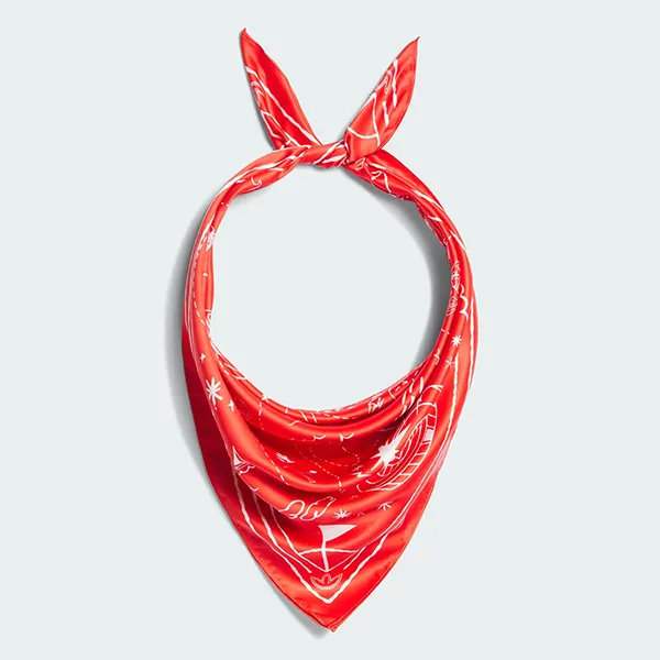 Khăn Adidas Pin & Scarf KR3678 Black Màu Đỏ/Trắng