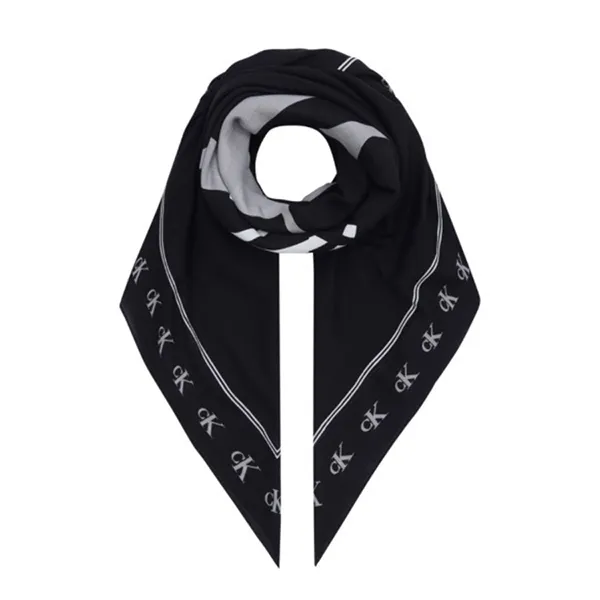 Khăn Nữ Calvin Klein CK Logo Scarf 475497_102 Màu Đen