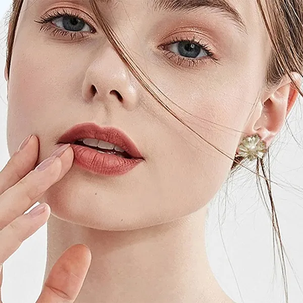Khuyên Tai Nữ Kya Jessica Pearl Pearl Peony JE21 Màu Vàng/Trắng