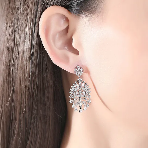 Khuyên Tai Nữ Kya Jewel Aristocratic Bloom KE12 Màu Bạc