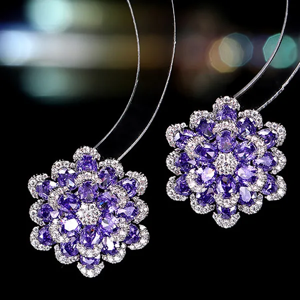 Khuyên Tai Nữ Kya Jewel Blossom Season KE27-T Màu Tím