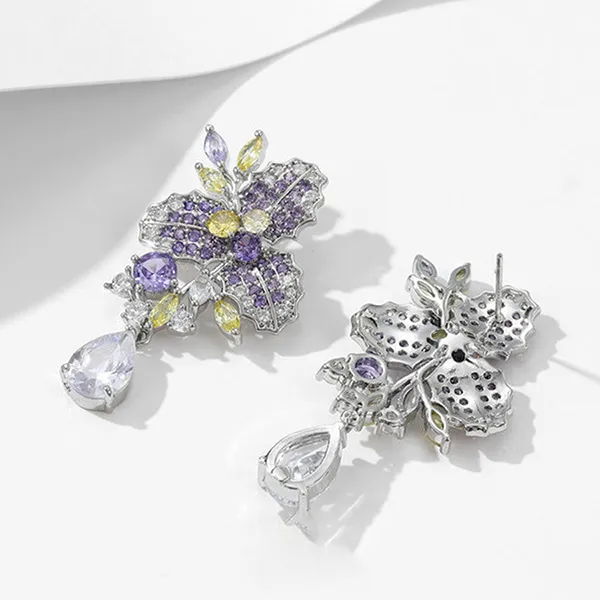 Khuyên Tai Nữ Kya Jewel Dreaming Holly KE26 Màu Tím