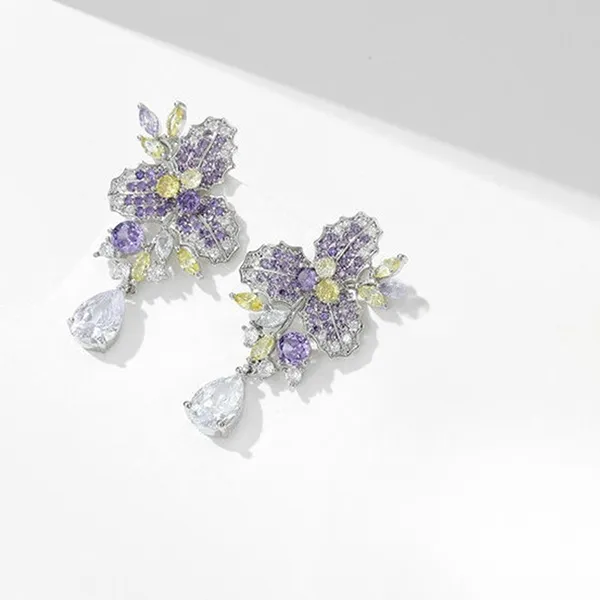 Khuyên Tai Nữ Kya Jewel Dreaming Holly KE26 Màu Tím