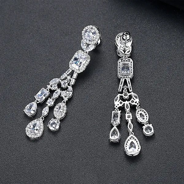 Khuyên Tai Nữ Kya Jewel Elegant Lady KE8 Màu Bạc