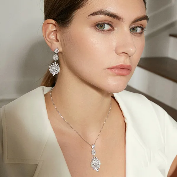 Khuyên Tai Nữ Kya Jewel Noble Grace KE7 Màu Bạc