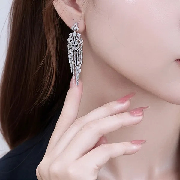 Khuyên Tai Nữ Kya Jewel Radiant Flow KE15 Màu Bạc