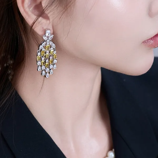 Khuyên Tai Nữ Kya Jewel Royal Evening KE13 Màu Bạc